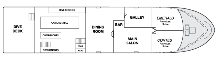 Belle Amie Main Deck Floor Plan